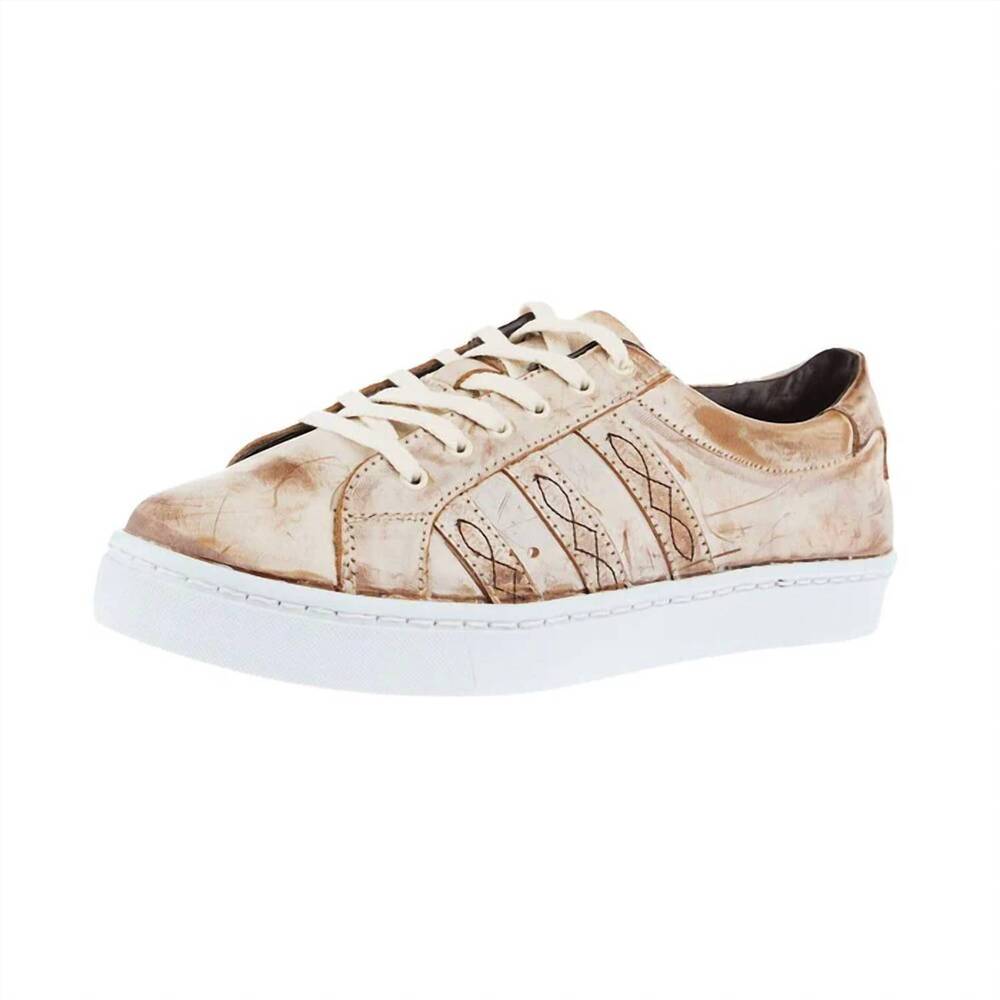 NEW AGAVE SKY women's sheridan tennis shoes in beige/brown
